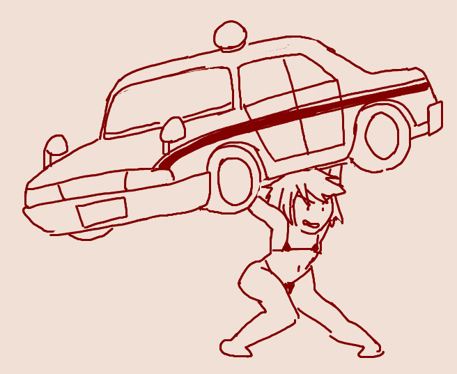 タクシーあげマイクロビキニを描きました! 