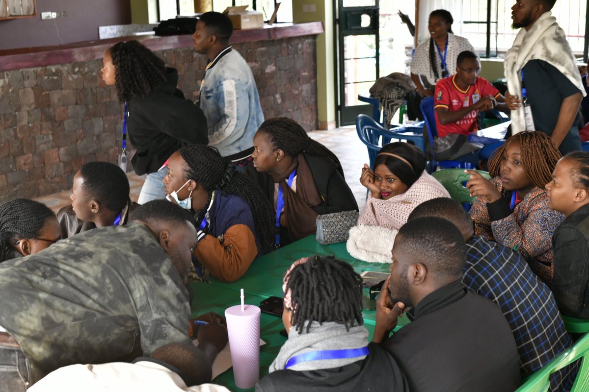 kanosug's tweet photo. Our different buddy groups, Mabirizi, Mapeera, Namaganda and Jemba competitively playing the "People and Places" game with Rt. @othembi as part of the on-going training session during the #KANOsRetreat in Kisoro. https://t.co/CiFBqKLKjp