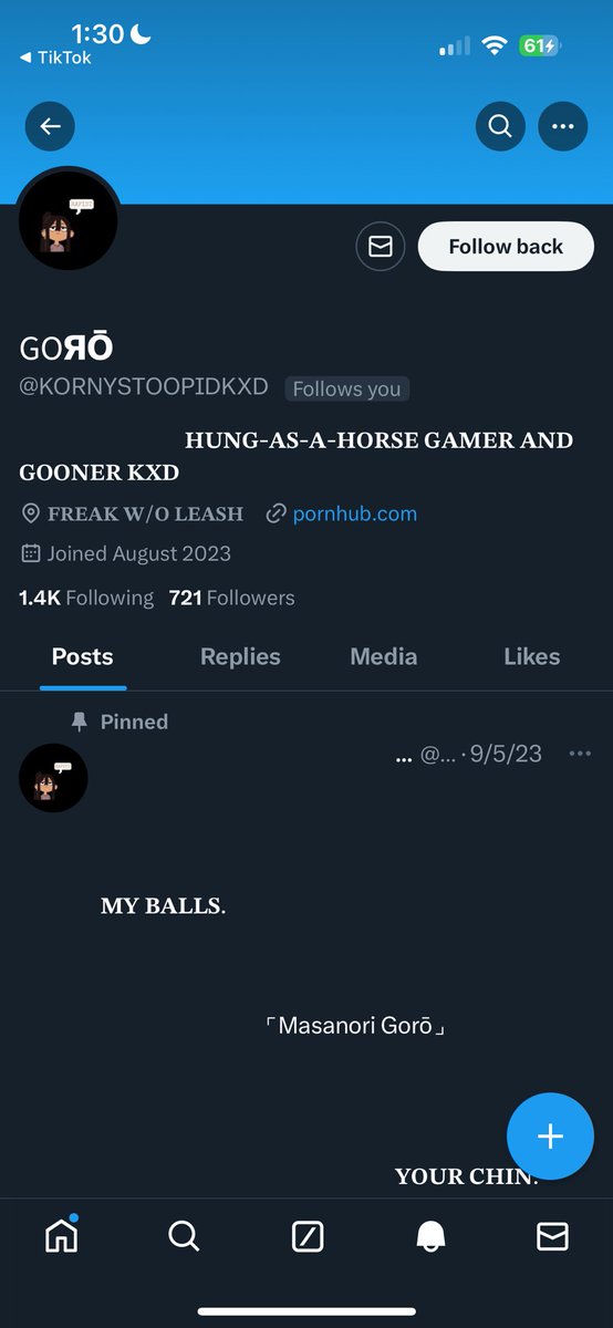 Ladies and gentlemen (First off I apologize for not being here didn’t feel well today) But for the first goddamn time I was followed by a pedo, BLOCK AND REPORT. SHAMEFUL