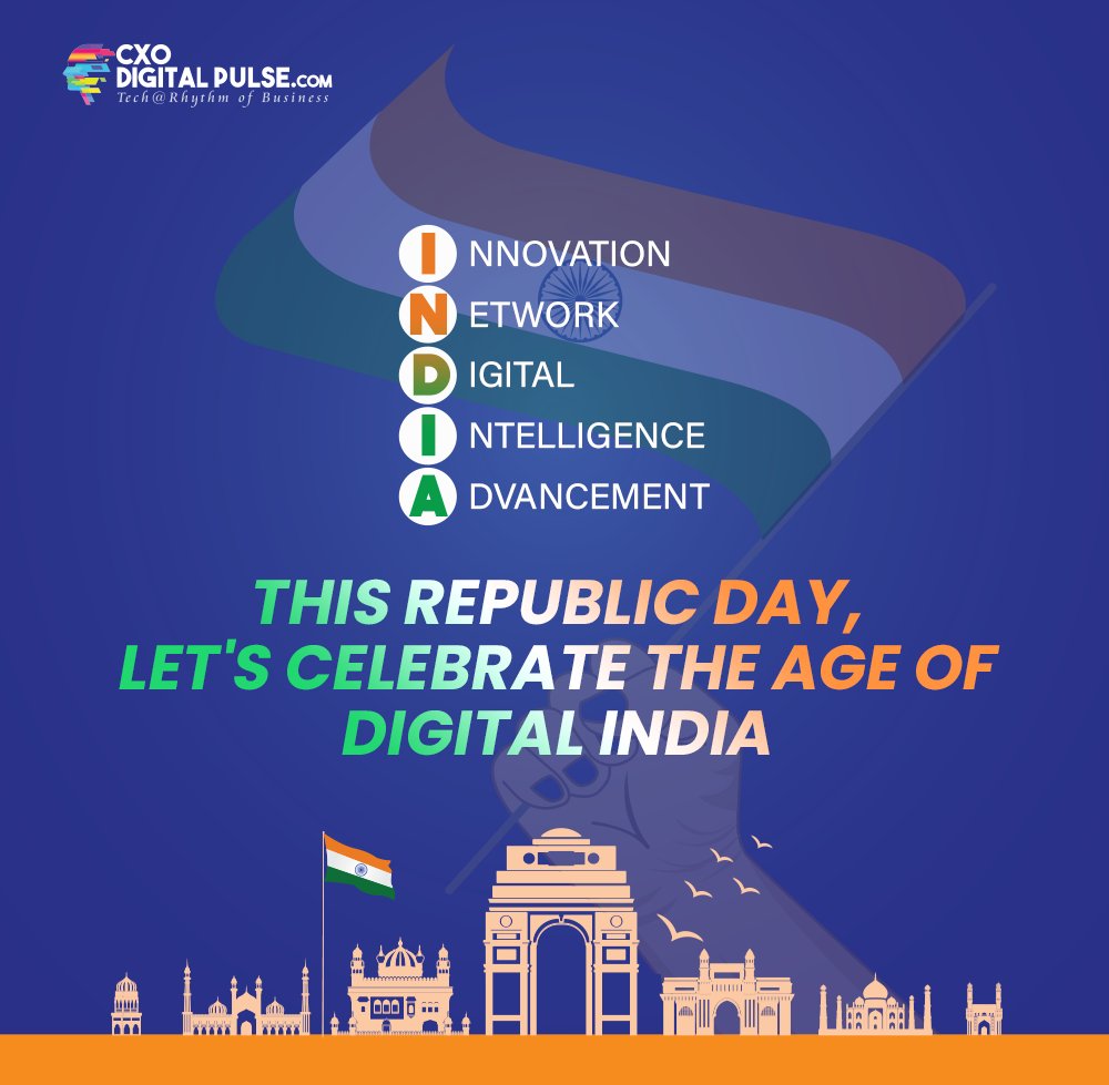 cxodigitalpulse's tweet image. Let&apos;s take a moment to reflect on the incredible journey of our nation towards digital transformation. From e-governance initiatives to the widespread adoption of digital payments and the remarkable growth of internet accessibility.

#RepublicDay #DigitalIndia #Innovation