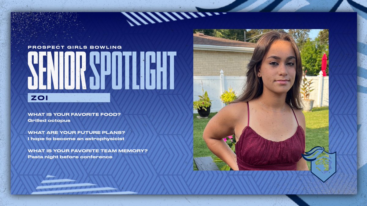 As we head into our Conference meet, we want to take some time to celebrate our seniors.   Today, we recognize Zoi. Thank you for all of your hard work and dedication! 🎳