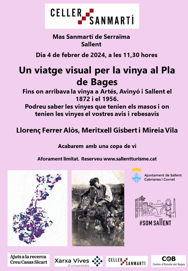 Continuem explicant fins on havia arribat la vinya i qui la conreava al Pla de Bages