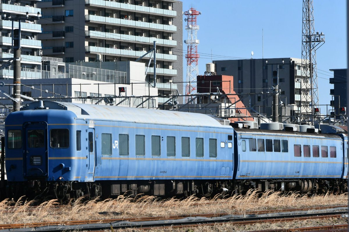 尾久車両センターに現在留置されてる24系客車。 かつて寝台特急北斗星
