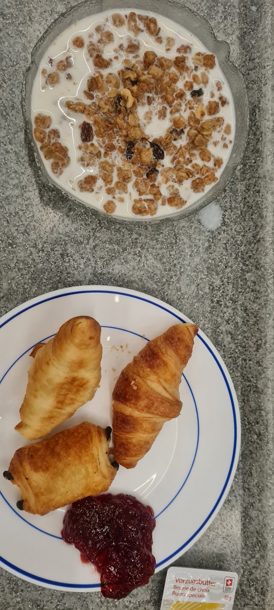 MrsGillJTHS's tweet photo. Breakfast and we're off again for a day of Physics at Cern @emcfarlane_  @Mrwil https://t.co/7vXwM2mLRc