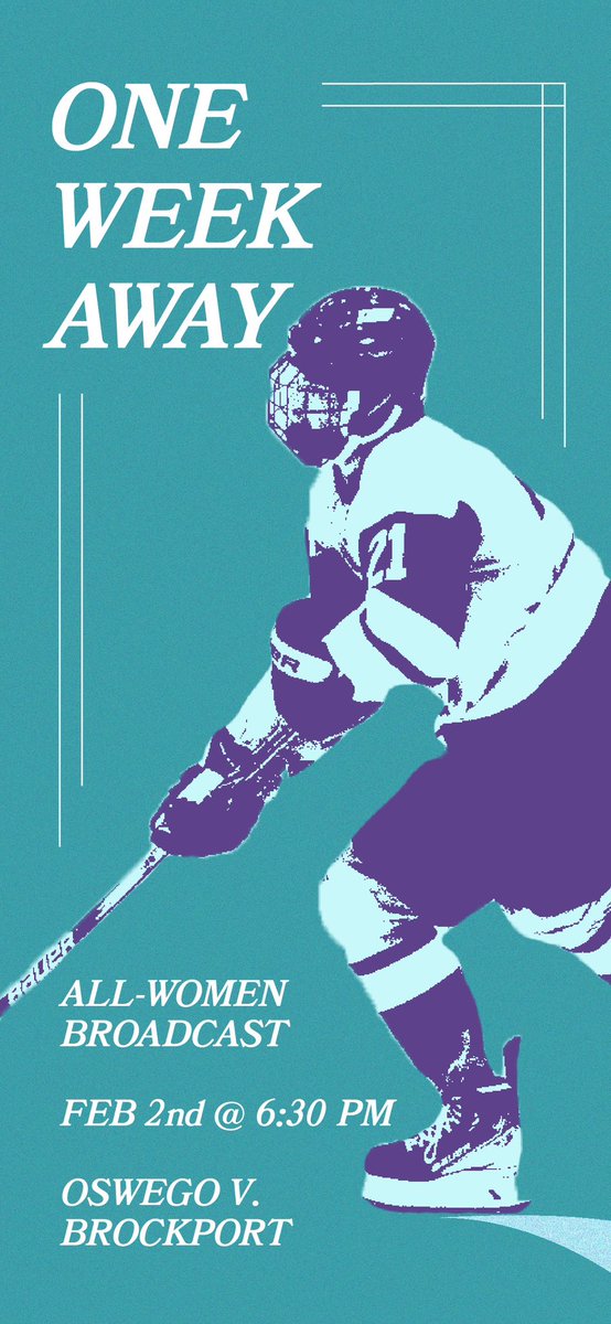 JolieSantiago4's tweet image. We are one week away from the all-women broadcast on WTOP-10 TV! Save the date and time 📅 #sunyoswego #wtop #toppers #hockey #lakers #brockport