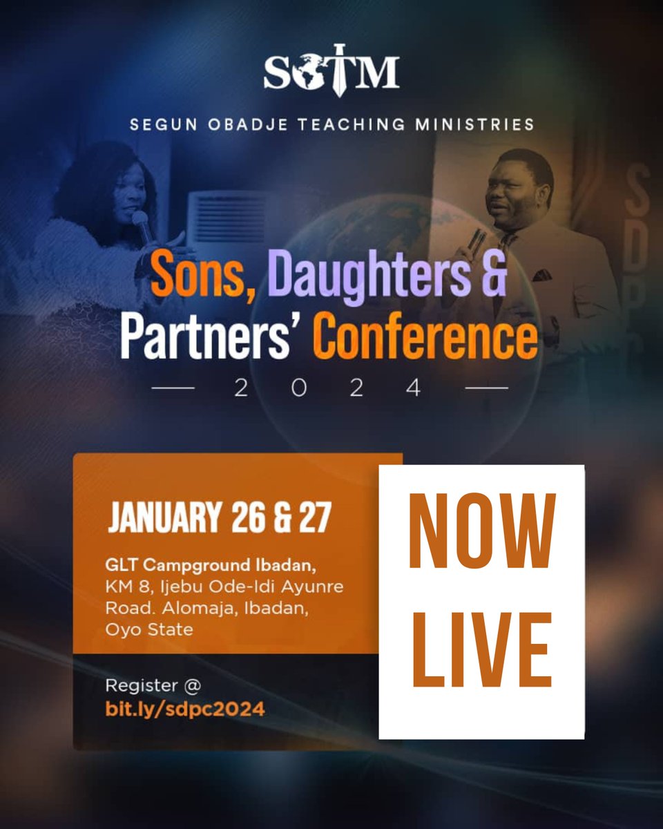 sotmonline's tweet image. #SDPC2024 is now Live! Day 1 was foretaste of greater things to come today. We are set to receive the father&apos;s blessing.

To join us online, register here: bit.ly/sdpc2024