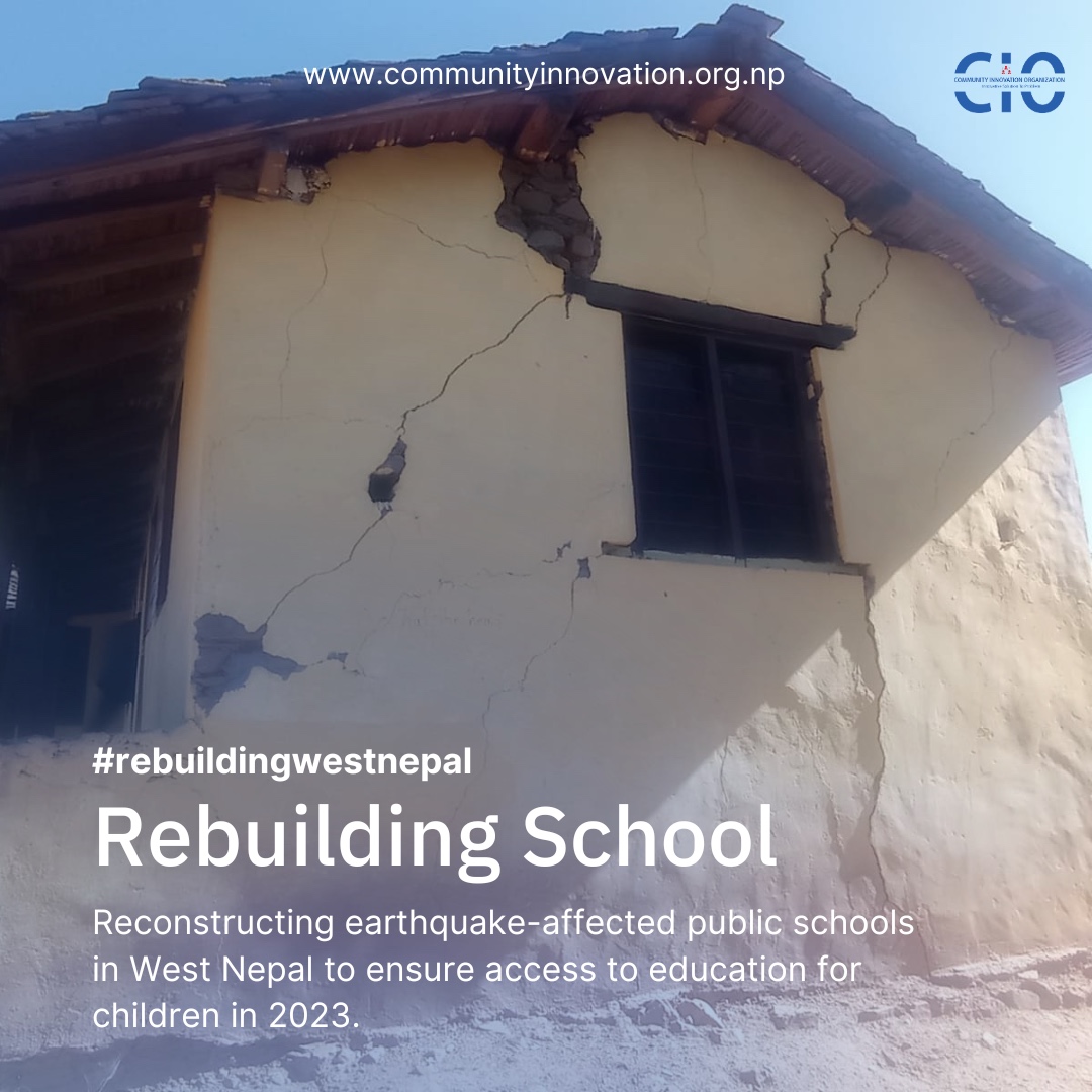 CioinfoOrg's tweet photo. Join us in the CIO West Nepal Rebuilding Initiative! Together, we’re building a brighter future. Explore the details on our website and be a part of the positive change. Details:https://t.co/IJ6cQi7Afx.  #CIORebuilds #WestNepalInitiative #Earthquake #School #education #westnepal https://t.co/6mHvSW4Lnd