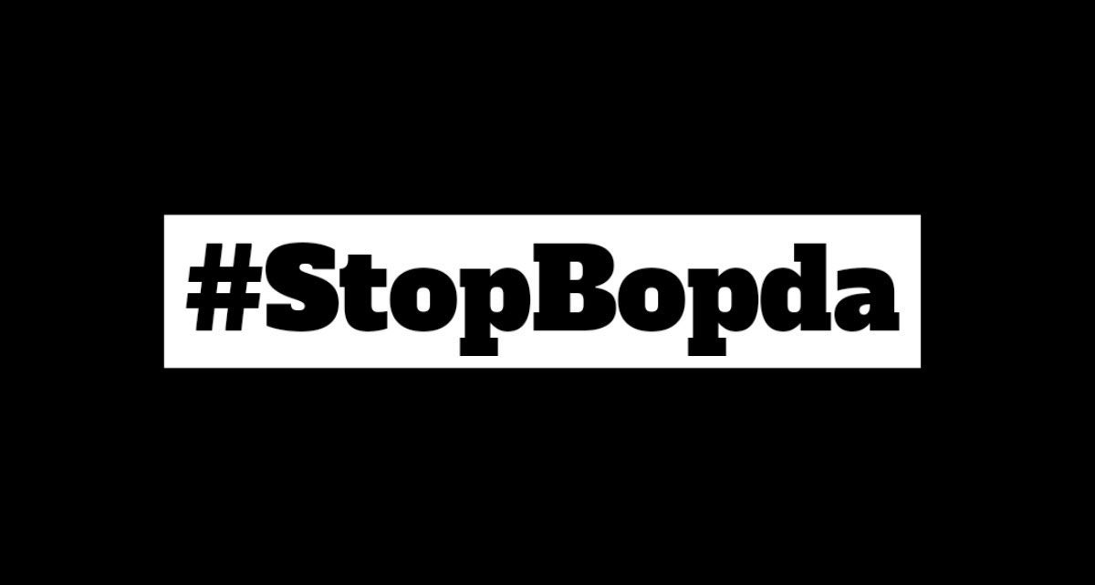Silence is Complicity 

#StopBopda