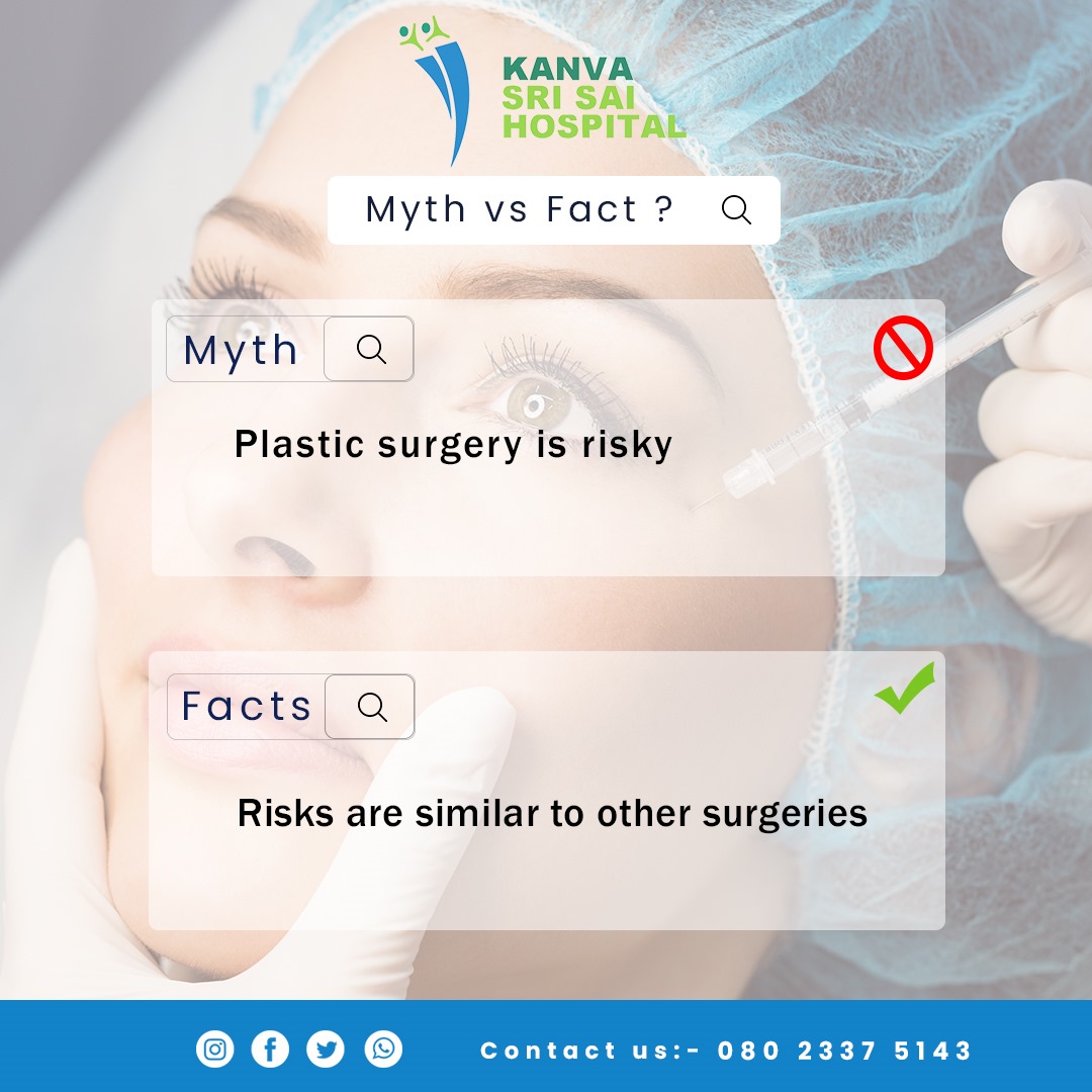 Clarifying Myths: Plastic surgery risks are comparable to other procedures. Knowledge empowers safe cosmetic choices for a confident you. 🌟⚕️ #CosmeticSafety