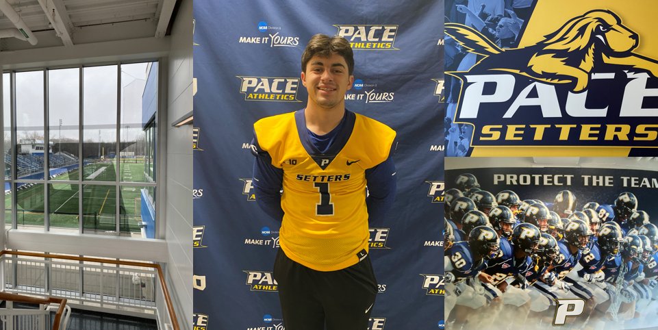 Thank you <a href="/Andy_Rondeau_1/">Andy Rondeau</a> for hosting me for a visit to Pace University!  The football program @PaceUFootball1 is great and I appreciate the opportunity to be a Setter!
<a href="/AZKicking/">AlexZendejasKicking&Training</a> <a href="/CoachTMcCormick/">Tanner McCormick</a> <a href="/gridironarizona/">Gridiron Arizona</a> <a href="/DanNCSA/">NCSA Coach Dan</a> <a href="/UDC_Recruits/">Underdog Recruits + Consulting</a> <a href="/steverausch17/">Rausch Kicking</a> <a href="/Coach_Kohls/">Hunter Kohls</a> <a href="/Coach_LaPlante/">Coach LaPlante</a>