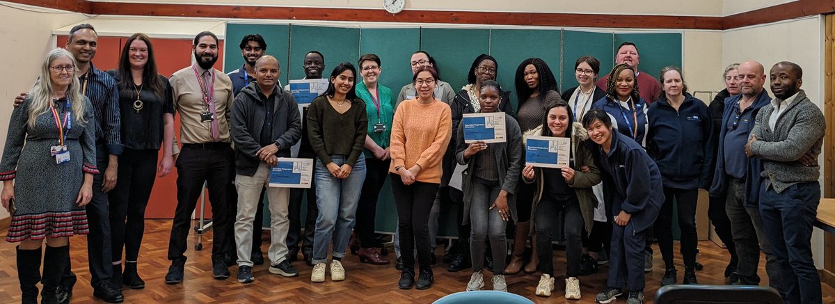 NELFT_BHR_resp's tweet photo. Kudos to our 17 new staff completing the 3-month respiratory course! Friday's celebration was a hit, thanks to Sanjiv Luckhea (Director) and Dawn Gough (Assistant Director) for showing how vital our staff are to the trust @NELFT. 🎉 #TeamSuccess #RespiratoryTraining #nelft https://t.co/iMH3qugaEY