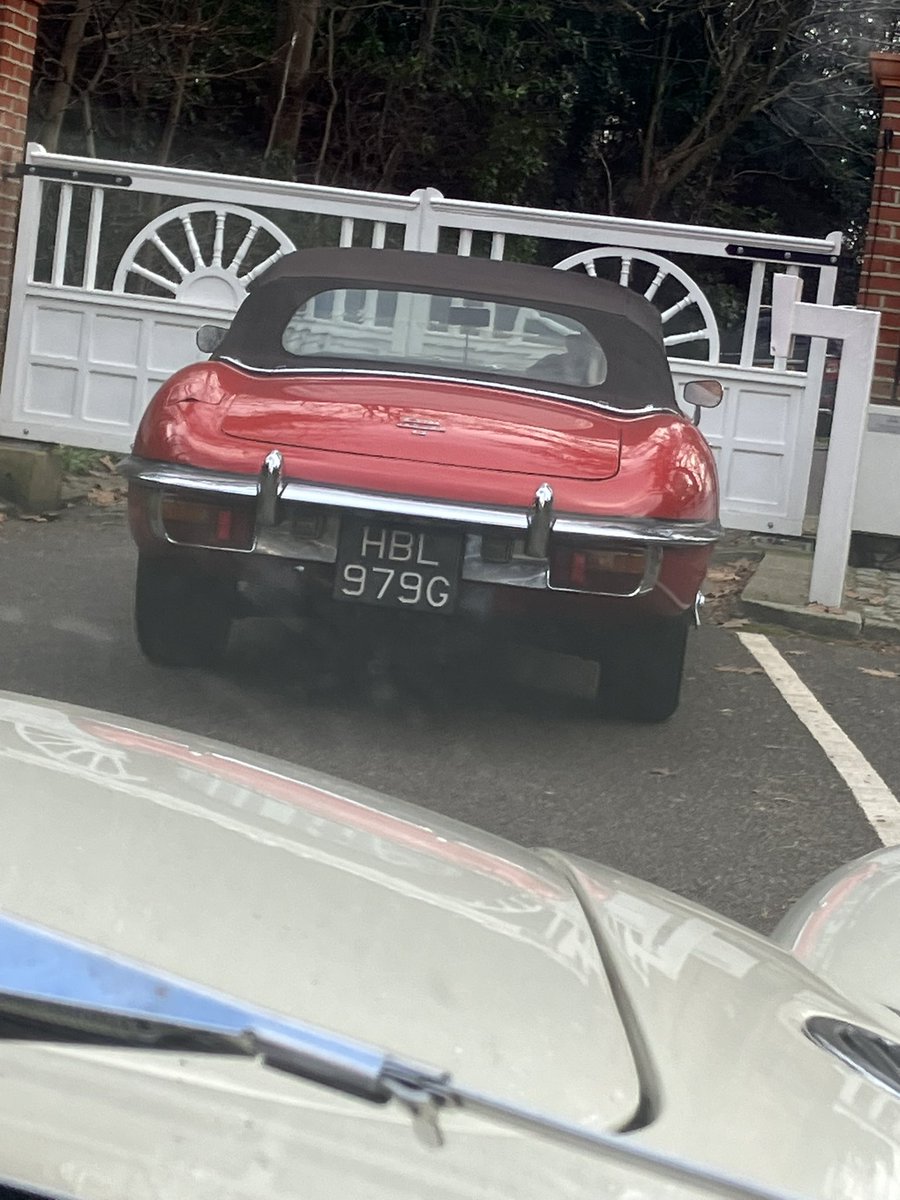 You know you are living the right road when your neighbour has an E Type Jaguar!