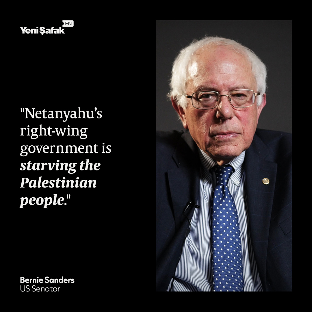 yenisafakEN's tweet image. 🟡 Senator Bernie Sanders of the United States has strongly condemned the actions of the Israeli government under Prime Minister Netanyahu. 

‌#USA
#Netanyahu
#Israel
#Bombardment
#Israel
#Restriction
#HumanitarianAid
#Crisis
#BernieSanders
#WarCrime
#GazaStarving