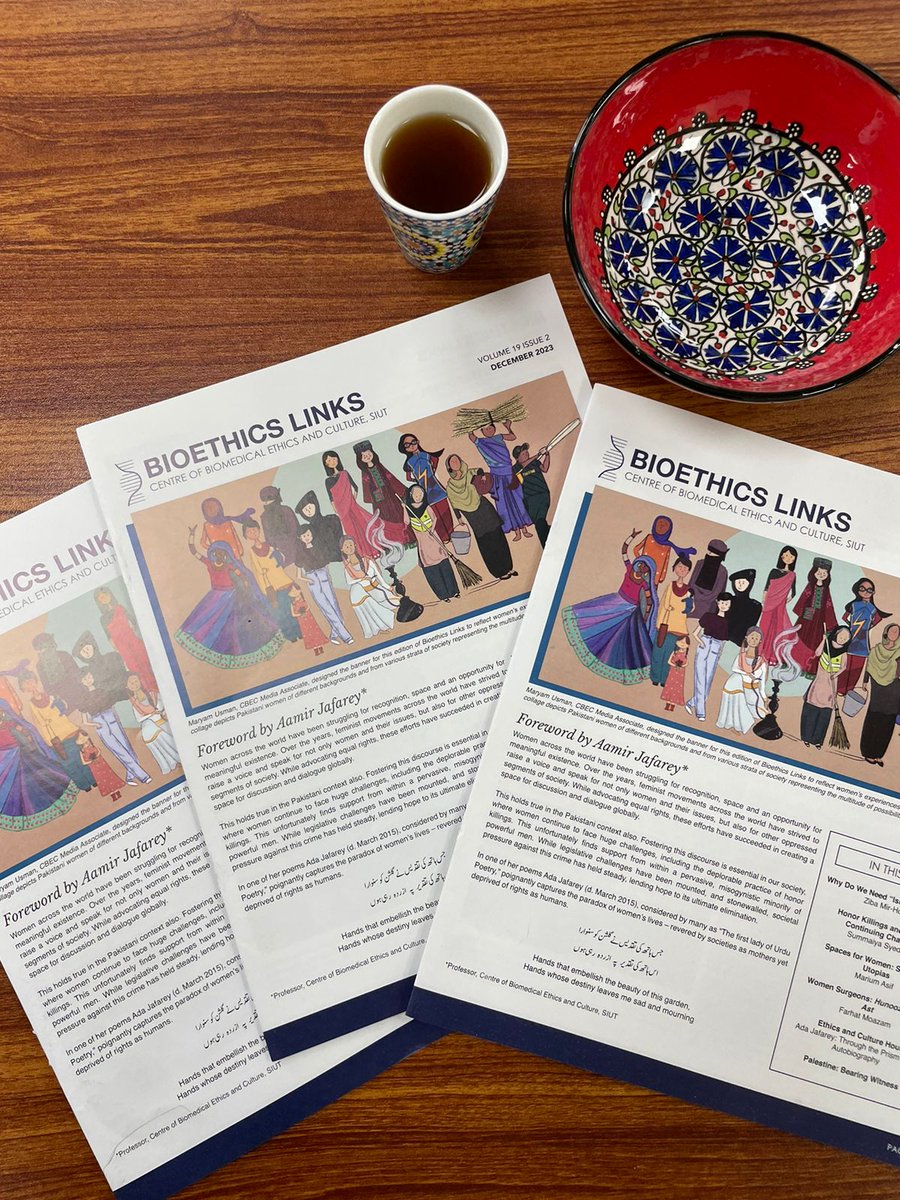 We are pleased to present Bioethics Links December 2023 Newsletter of the @cbec_siut The volume features essays covering a variety of general issues many #women face in their lives, including those who live in Muslim societies To get your copy, kindly contact us