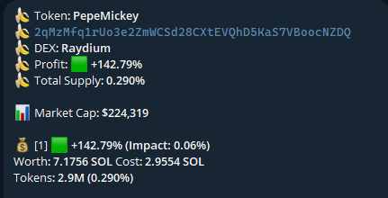SOME $PICKEY  PROFIT! 
#SOL #Solana