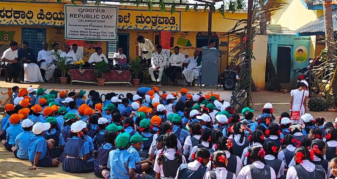 Here's a glimpse of the 75th Republic Day celebrations held at #Greenko sites and government schools across the country. #75thRepublicDay #RepublicDay2024