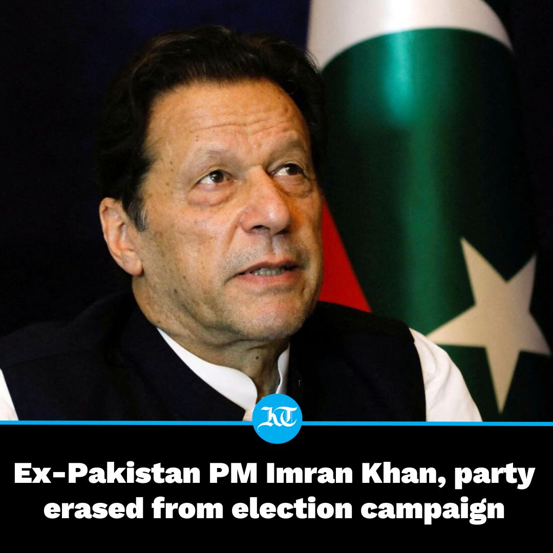 khaleejtimes's tweet photo. A relentless #crackdown widely attributed to #Pakistan's powerful military has seen Imran Khan and his Pakistan Tehreek-e-Insaf (#PTI) party almost erased from the #election campaign ahead of the vote.

#Elections2024 

https://t.co/95UDWkysl1 https://t.co/eNSgqQpYYG