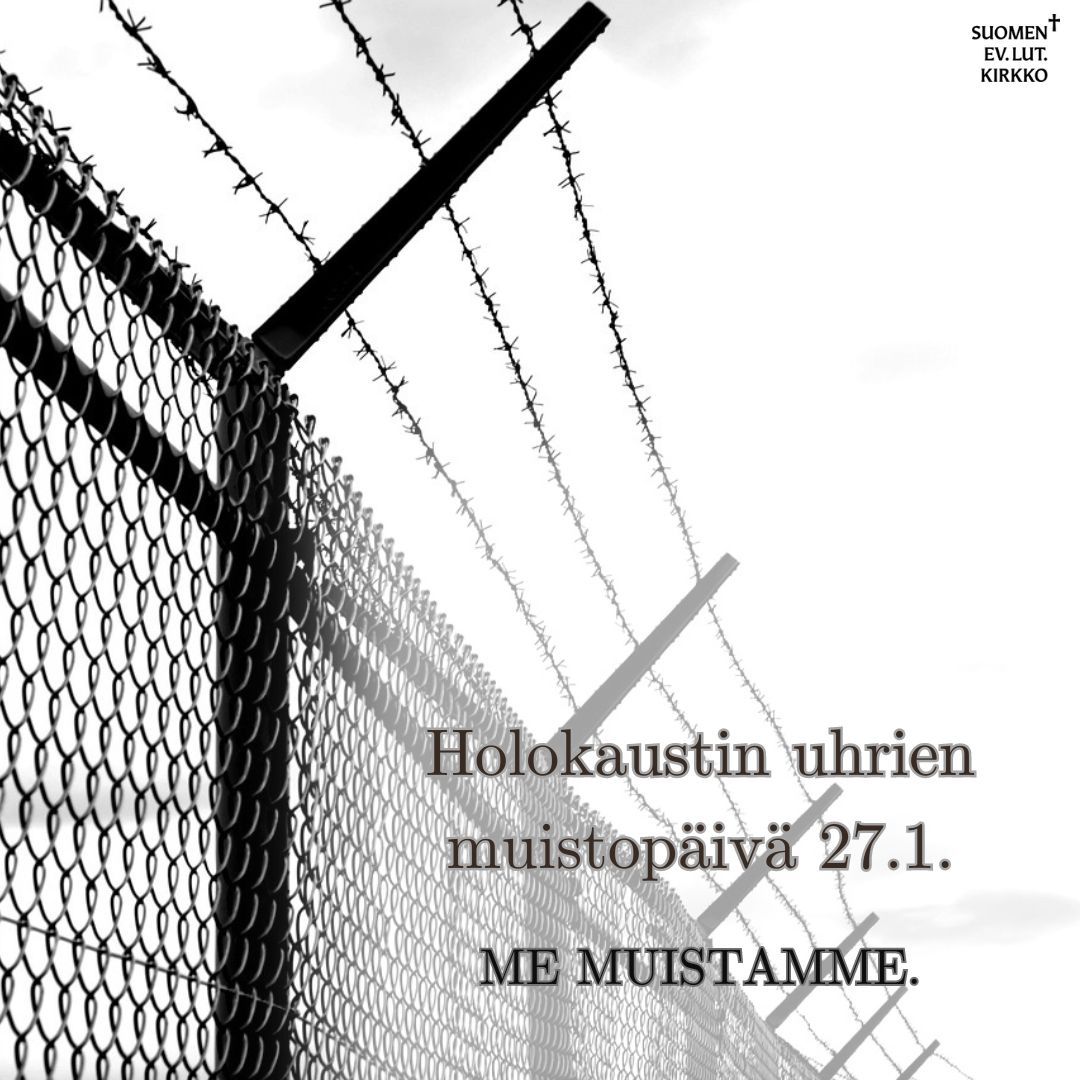 27.1.1945 vapautettiin Auschwitzin keskitysleiri. Päivää vietetään nykyään holokaustin uhrien muistopäivänä. Tänään muistamme kaikkia holokaustin uhreja. Jos me unohdamme menneisyyden, silloin me helpommin teemme samoja virheitä kuin silloin.