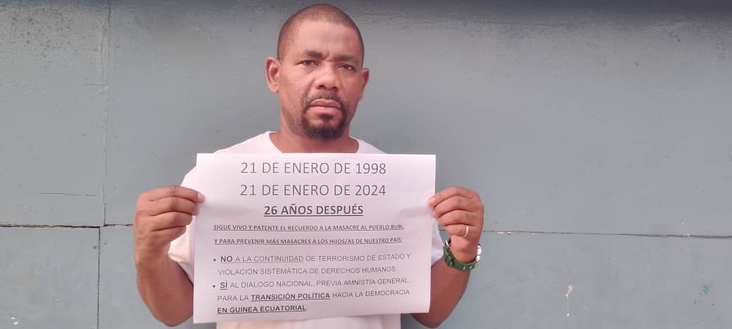 esono_m's tweet photo. Hasta cuando el Gobierno de Guinea Ecuatorial va a cesar los acosos, los maltratos y las detenciones ilegales hacia los activistas ? 
Libertad para Anacleto Micha. https://t.co/ivSayTE1S1