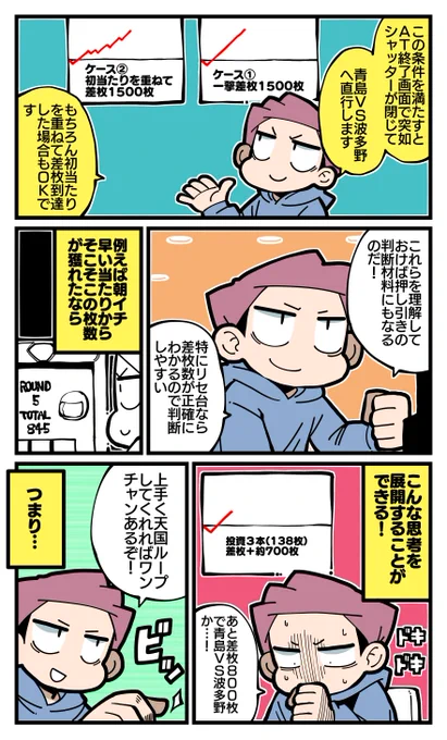 【脱サラ回胴最新話更新】
モンキーⅤは状況によって有利区間切れを狙えるかもしれないお話※実戦上の挙動なのであくまで参考程度に

312話「リセ物語～モンキーV編～」
https://t.co/OG2HYiMhCa
#パチ7コミック 