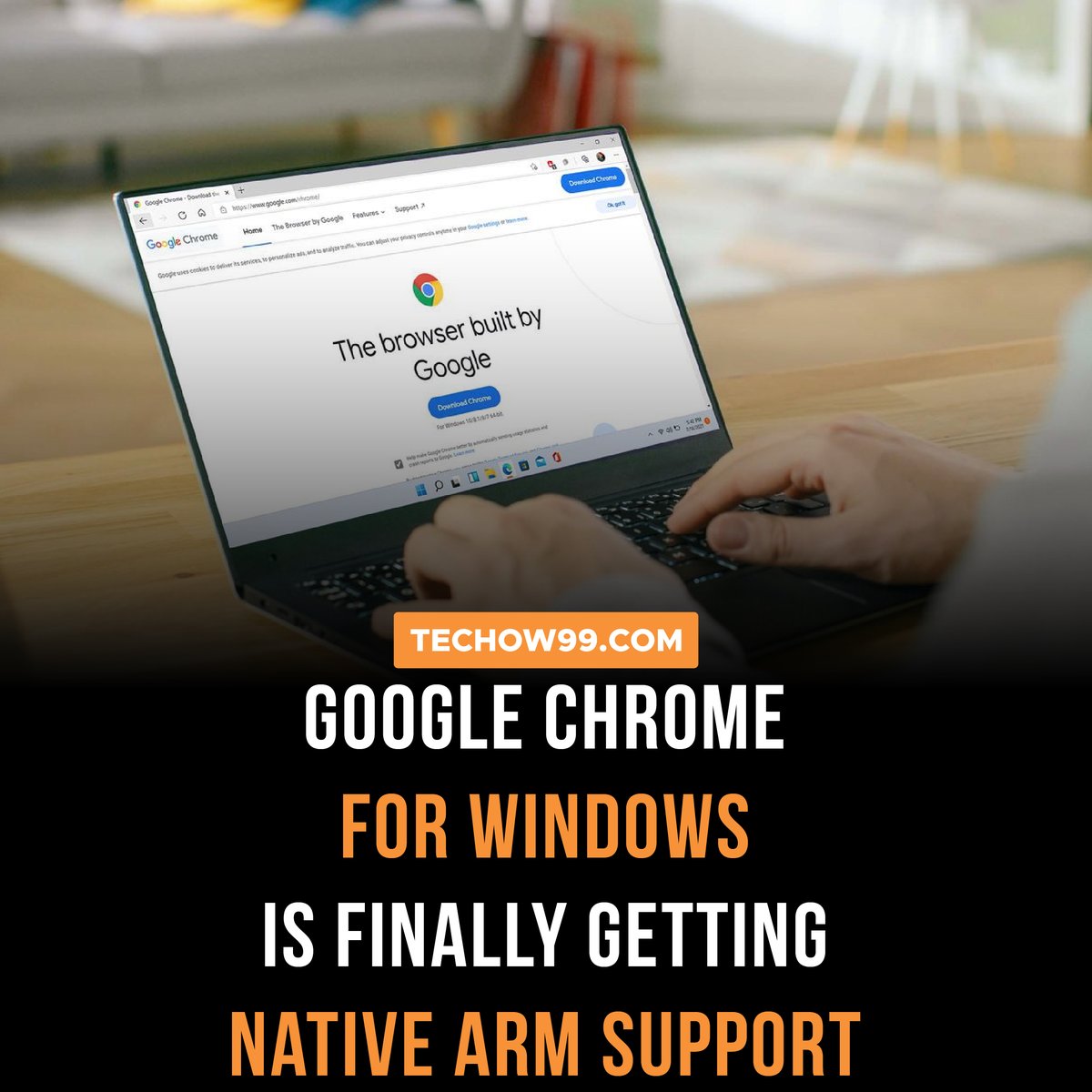 techow99's tweet image. Google Chrome for Windows is finally getting native Arm support

Source: bit.ly/3OfYKb5

#google #chrome #windows #tech #tech4nature #technews