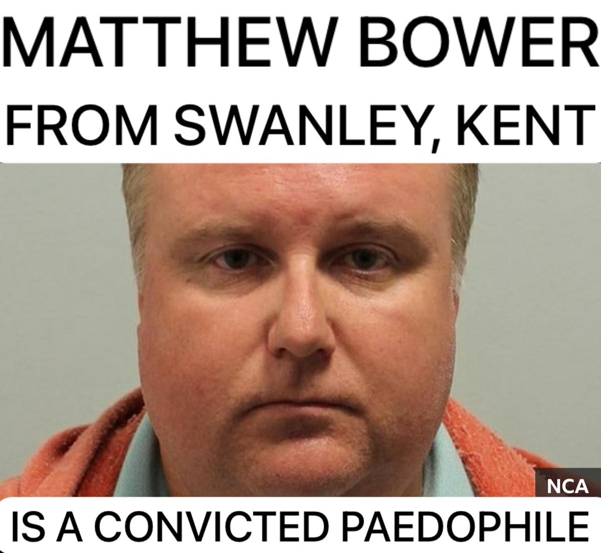 Matthew Bower has been jailed for encouraging and paying for the sexual abuse of children around the world

#NationalCrimeAgency officers identified #MatthewBower of #Swanley #Kent after receiving information from the #FBI

#BringBackTheDeathPenalty
#MatthewBowerIsAPaedophile