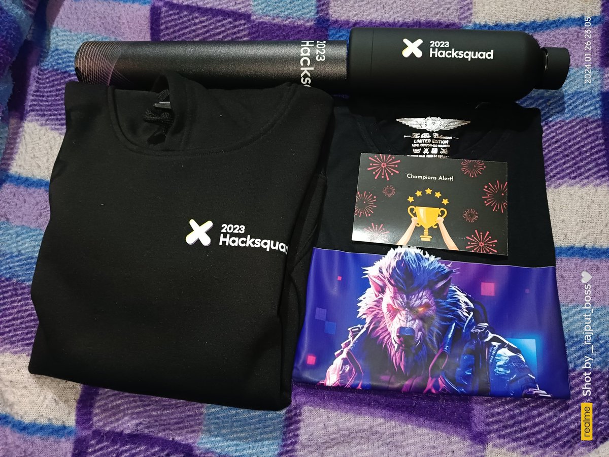 kishan_rajput23's tweet photo. Hey everyone👋,

Exciting update! 🚀 Received awesome swags from HackSquad 2023.

Big shoutout to #HackSquad organizers, especially @nevodavid, and sponsors @novuhq, @ToolJet, @hanko_io, and @wasp for this fantastic opportunity. 🎯

#OpenSource #Hacktoberfest #HackSquad2023 https://t.co/yVLBWMEFxk