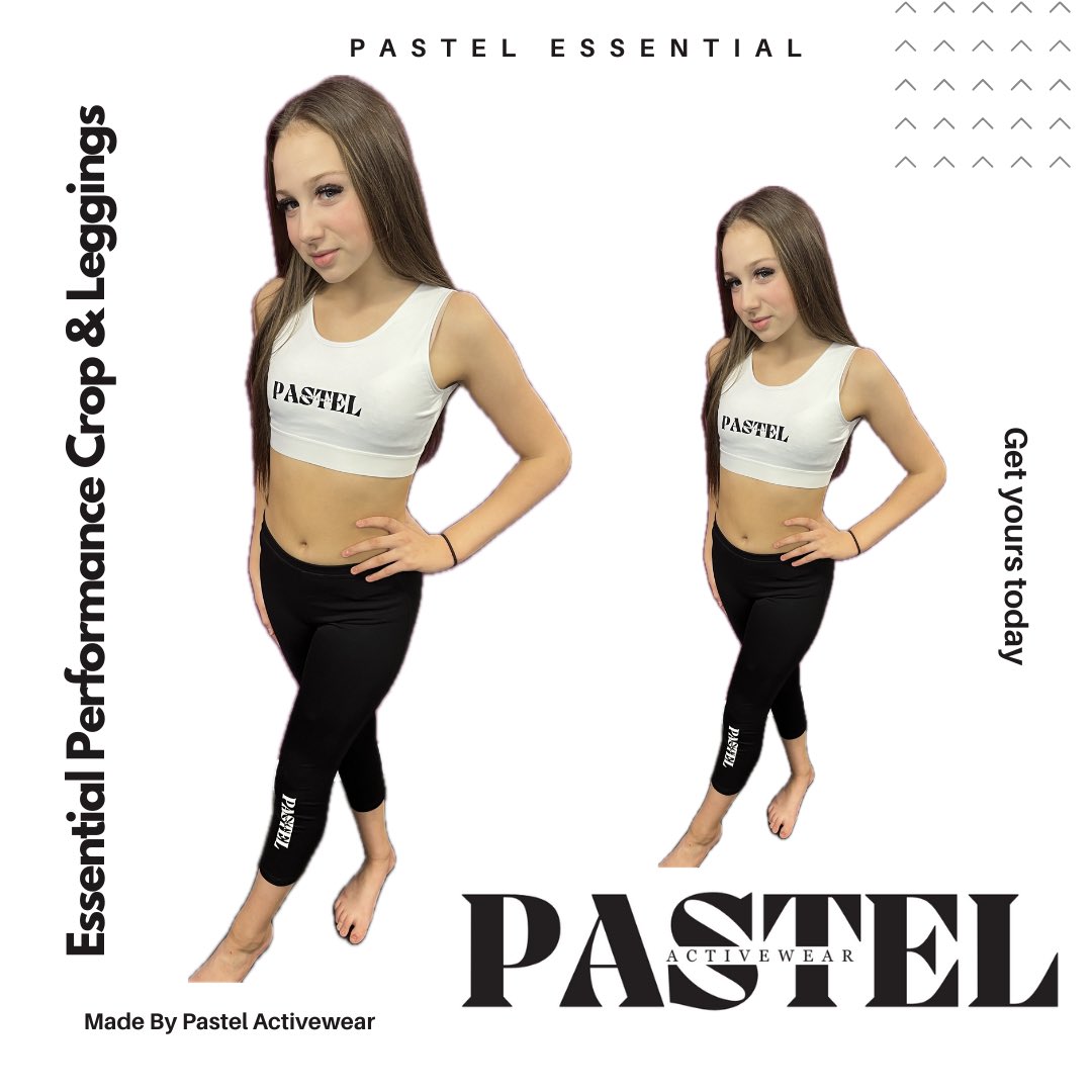 Our workout/ practice wear #BlackAndWhite sets, Crop and leggings combination. We have these in sizes 5yrs - Adult 2X🖤

Thank you our fabulous model Skye Golden

#workoutclothes #PastelActivewear #MadeByPastel #Dancers #Freestyle #FreestyleDancer #Activewear