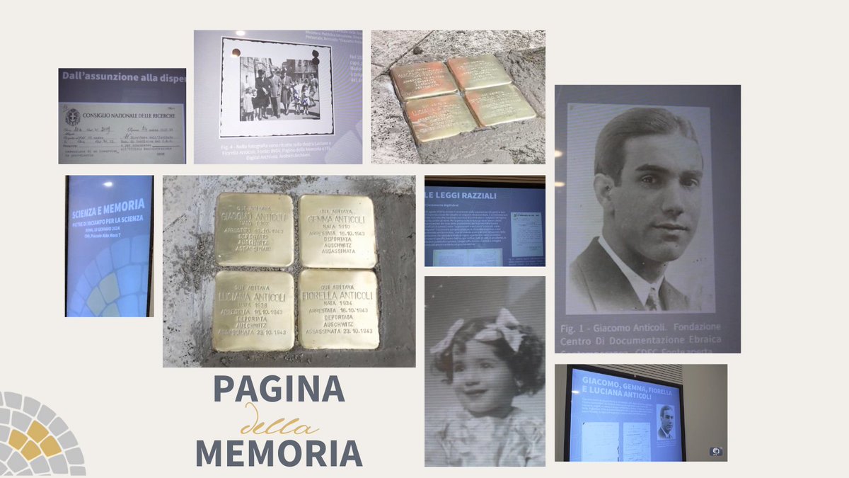 #27gennaio #GiornataDellaMemoria #Cnr, pietre d’inciampo per ricordare Giacomo Anticoli, dipendente #Cnr, la moglie Gemma e le figlie Luciana e Fiorella che furono deportati ad #Auschwitz senza più fare ritorno. Vedi il servizio #CnrWebTv cnrweb.tv/cnr-pietre-din… @MC_Carro