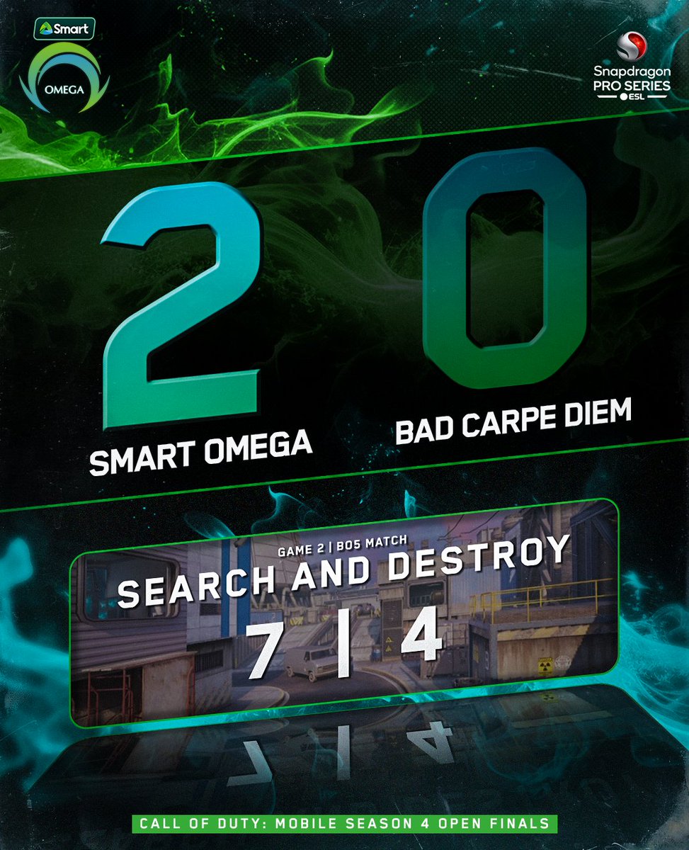 OmegaEsportsPH's tweet image. Buhay na buhay ang dugo ng ating barangay! 

Our OMG boys dominated the map and secured the victory. 🤟

#OneShotOmega #PowerofSmart #LiveMoreToday #SmartOMG #SmartOmegaCODM #CODM