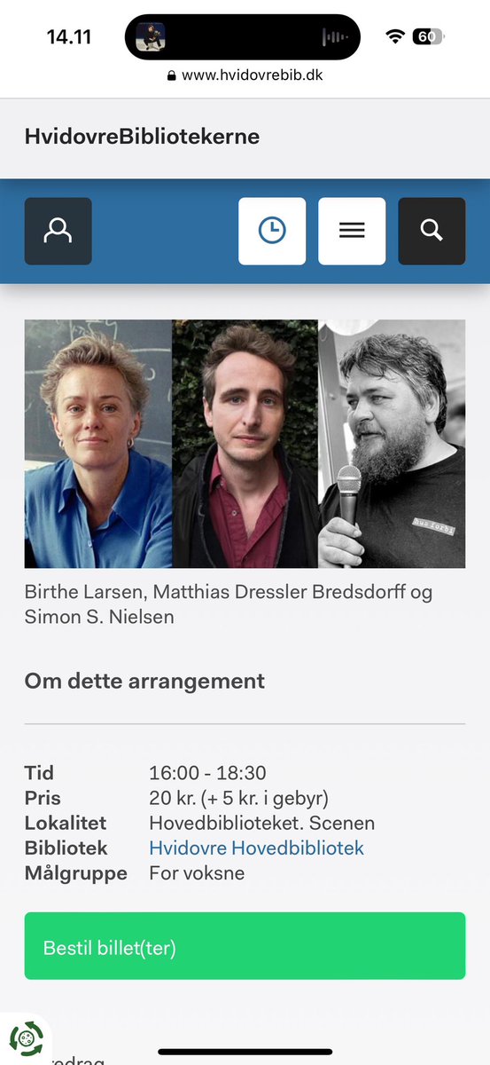 Birthe Larsen (@birthelarsencph) on Twitter photo Jeg taler om ulighed på @HvidovreBib den 7.3 kl 16 med Simon S. Nielsen og <a href="/MatthiasDressl6/">Matthias Dressler-Bredsdorff</a>
hvidovrebib.dk/arrangementer/… Jeg taler om ulighed på @HvidovreBib den 7.3 kl 16 med Simon S. Nielsen og <a href="/MatthiasDressl6/">Matthias Dressler-Bredsdorff</a>
hvidovrebib.dk/arrangementer/…