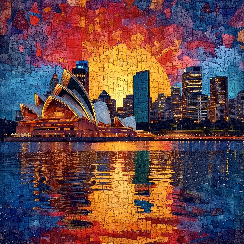 xenotower's tweet photo. Daily Artwork - „Cities of the world - Sydney  #1“ https://t.co/XAIQEL520r