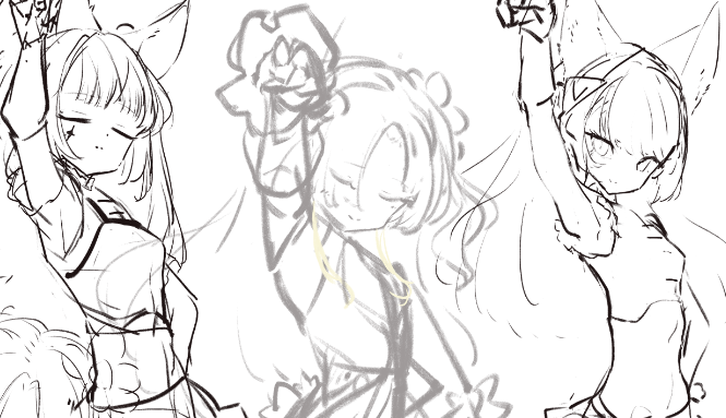 めっちゃかいてる 