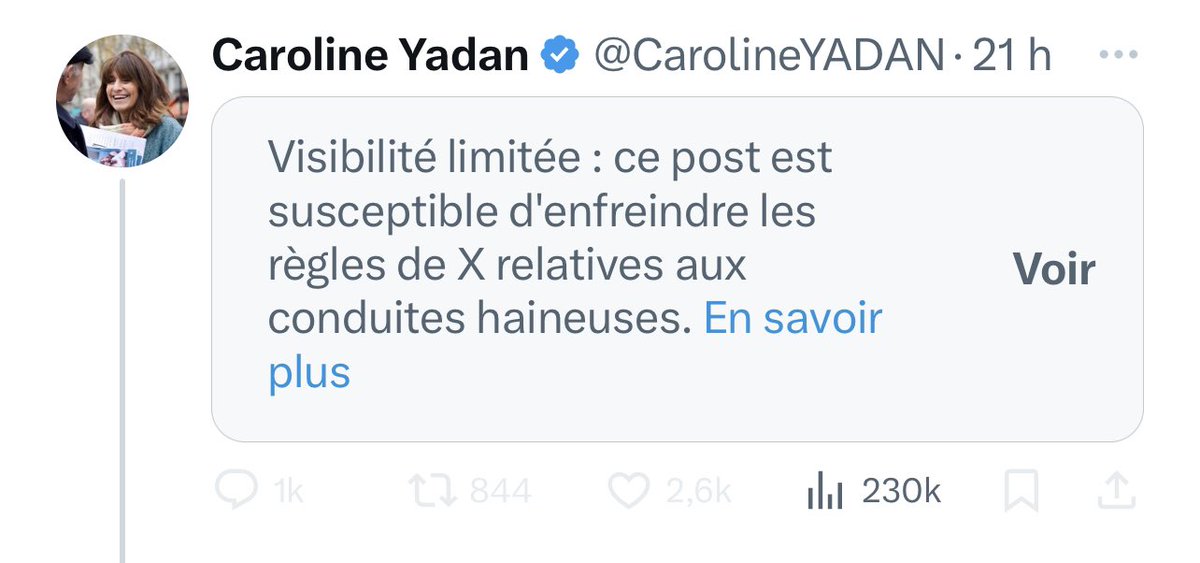 CaronAymericoff's tweet photo. Enfin!
Twitter censure le post d’une propagandiste pro-Netanyahou qui avait osé détourner hier une cérémonie dédiée à la mémoire des génocides et à la prévention des crimes contre l’humanité, à laquelle j’étais présent, pour organiser un happening minable, qu’elle avait pris soin de faire filmer pour publier sur les réseaux.
L’action était destinée à alimenter le harcèlement auquel elle se livre contre moi depuis des mois, en raison de ma dénonciation des crimes de guerre israéliens à Gaza et de leurs 30 000 morts. 
Le camp de la paix de ne se taira pas, et ne se laissera pas intimider par les extrémistes.