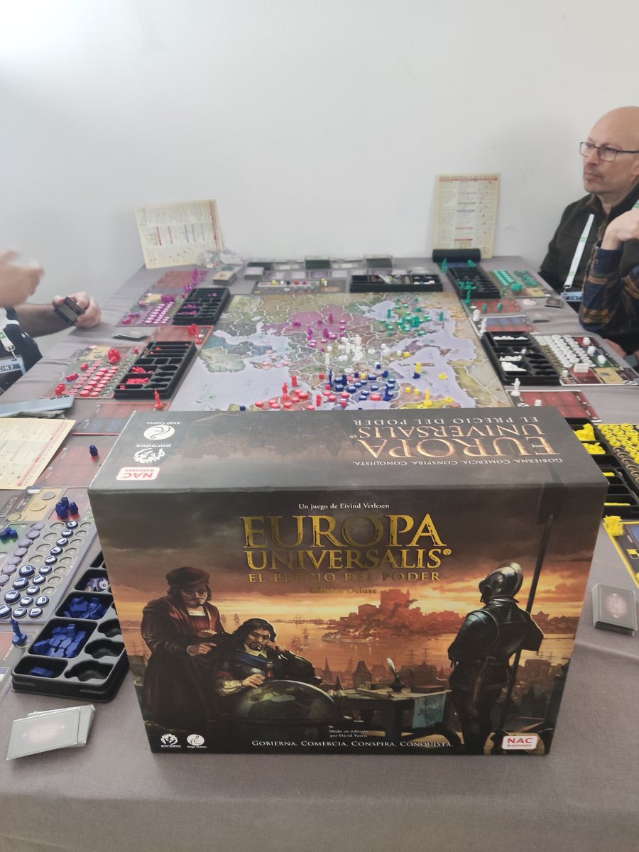 DavAlvGar's tweet photo. Un placer poder descubrir este Europa Universalis editado por @NACWargames en español
Tiene de todo, es complejo y largo, pero sin duda merece la pena #Bellotacon24 https://t.co/Eq6p4khczt