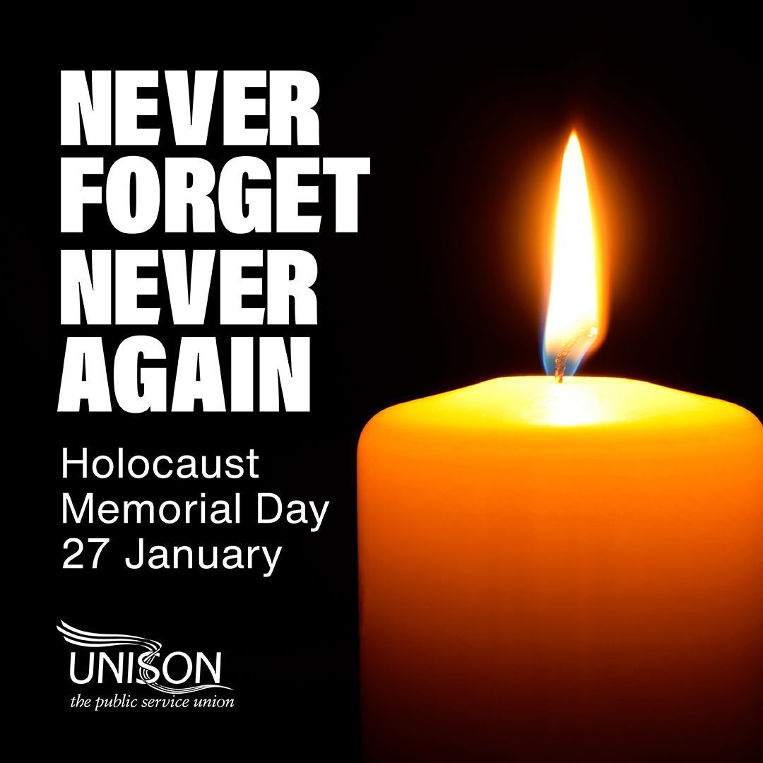 Never Forget. Never Again. Join the national 'Light the Darkness' moment at 8pm. Light a candle and safely put it in your window to remember those who were murdered for who they were and to stand against prejudice today. #LightTheDarkness