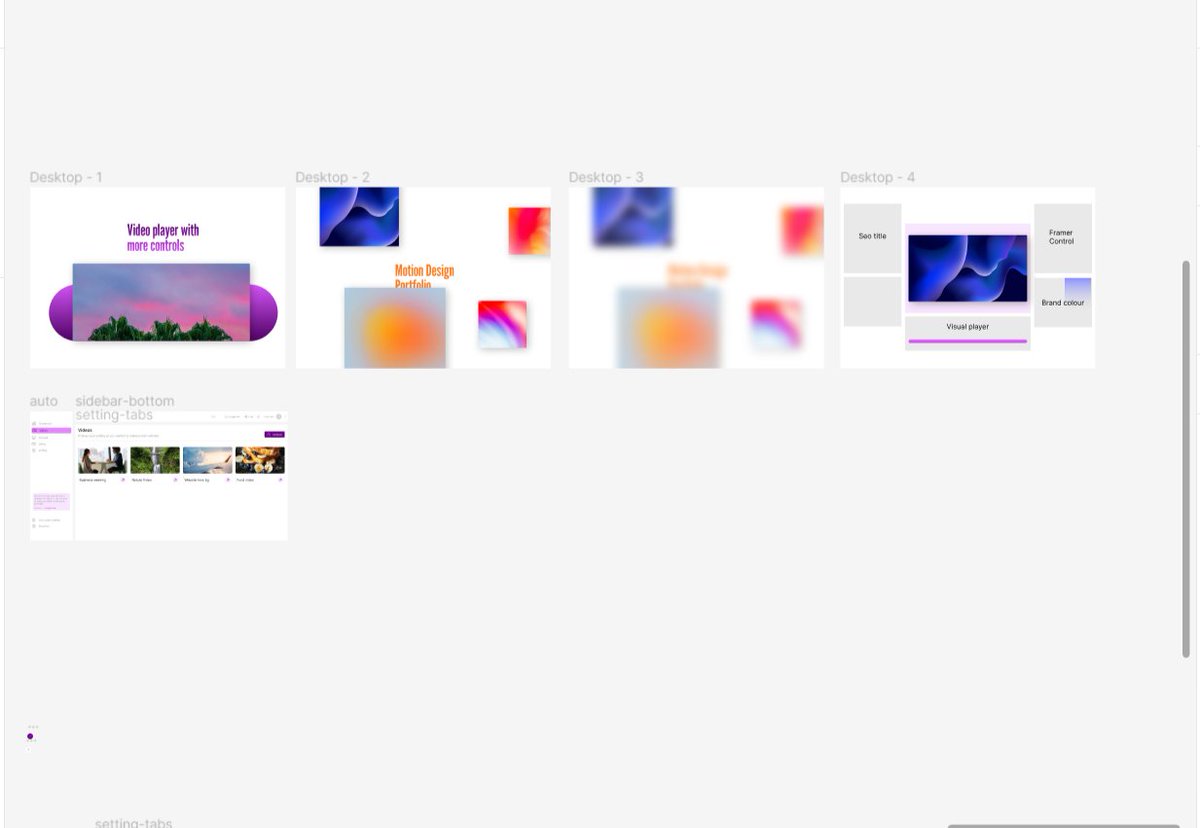Start designing the UI for the <a href="/videframe/">Videoframe</a>  app.
#ui  #design #uidesign #buildinpublic <a href="/framer/">Framer</a> 
<a href="/videframe/">Videoframe</a> #typescript #nocode #React <a href="/bubble/">Bubble</a>