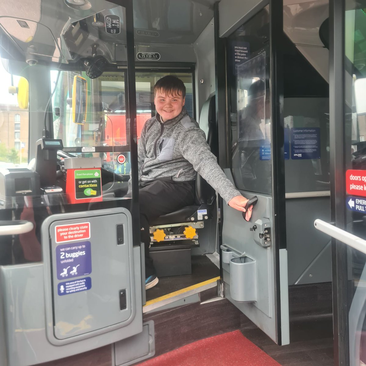 some pictures on the bus in the garage from the xplore dundee  buses  now
