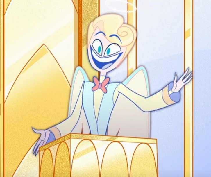 Purgatorypirate's tweet photo. Peter from @DARAPseries vs. Hazbin Hotel. I thought it'd be interesting to show different views on the same mythology. This is a quick, messy sketch. Peter, in my books, was the original King of Humanity, a grumpy yet strong, person. (Reupload, error)  
#hazbinhotel #darap https://t.co/eEpjG3bKCD