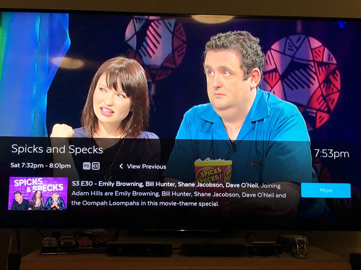 I just noticed a #SpicksAndSpecks Crew Person on all fours on tonight’s @ABCTV spicks & specks! Something must has fallen. Only noticed it now. @adamhillscomedy @ShaneJacobson @MyfWarhurst #alanbrough 1/2 Video to follow.