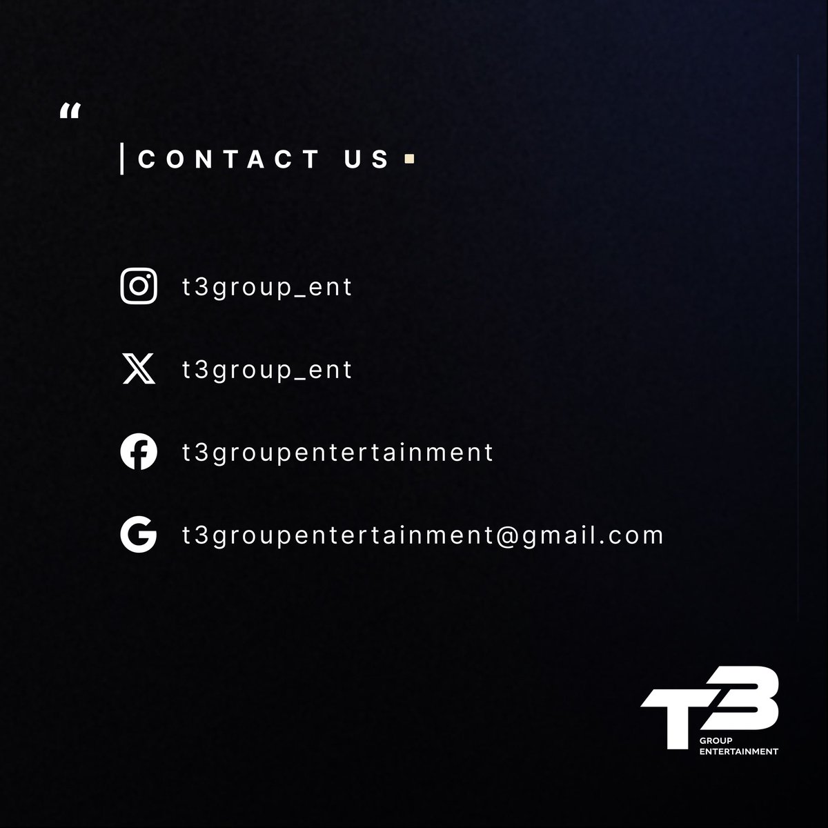 t3group_ent's tweet image. This is T3 group ent.

#ThirdLapat 
#t3group_ent