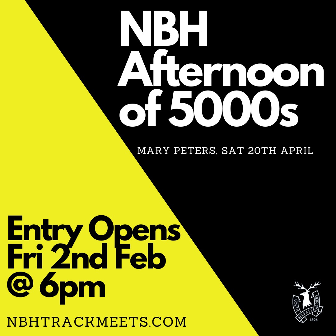 Set a reminder for next Friday.

The way things are going, this might sell out quickly too.

Your best chance of a 5000m track personal best in 2024.

Full programme for male and female athletes targeting standards and personal bests.

Please RT and share with your contacts.