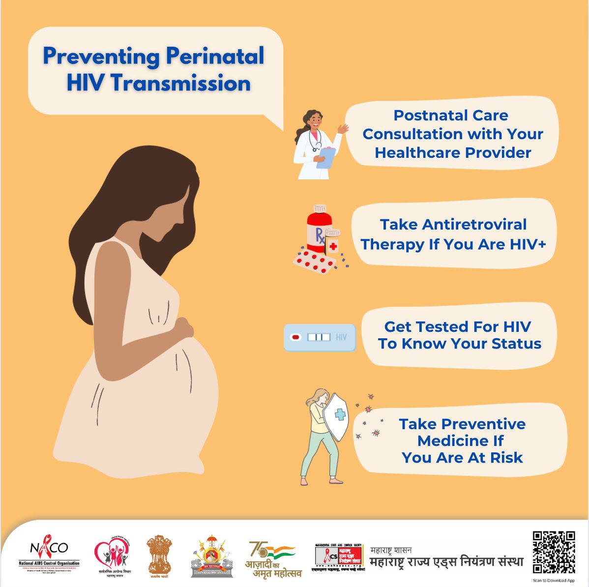 HIV testing before planning pregnancy is a vital step in protecting both mother and child from transmission risks

#NACOINDIA 
#Call1097 
#KnowYourStatus
#PrenatalTesting
#PreventHIVTransmission
#HealthyPregnancy
#SafeMotherhood
#hivawarenessandprevention
