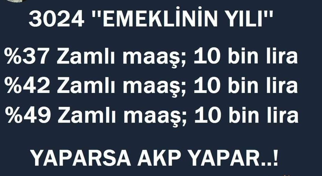 Mehtar maaşı gibi iki ileri bir geri.
Seçime kadar hep bekleyeceğiz