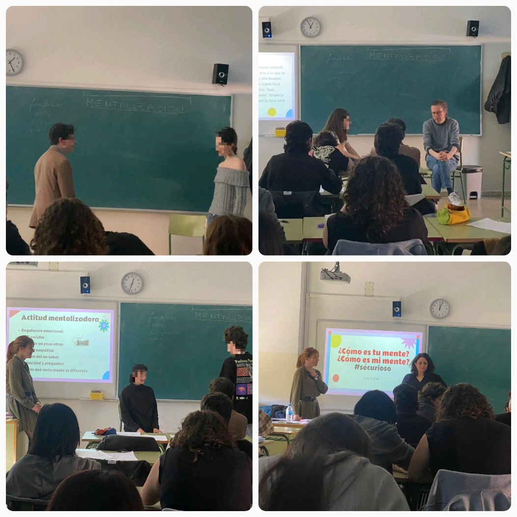 IES San Juan Bautista (@ies_sjb) on Twitter photo Desde el Hospital Público Psiquiátrico Dr. Rodríguez Lafora hemos vuelto a contar este curso, para los alumnos de 2º de Bachillerato de Psicología, con el taller sobre Mentalización, ¿cómo es tu mente? ¿cómo es mi mente? Desde el Hospital Público Psiquiátrico Dr. Rodríguez Lafora hemos vuelto a contar este curso, para los alumnos de 2º de Bachillerato de Psicología, con el taller sobre Mentalización, ¿cómo es tu mente? ¿cómo es mi mente?
