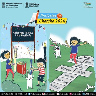 Exam blues? Not anymore! #PPC2024 is here to alleviate your exam-related stress and turn exams into celebration! #ExamWarriors, gear up for an exciting conversation with PM @narendramodi on a wide range of topics in the latest edition of #ParikshaPeCharcha on January 29, 2024.