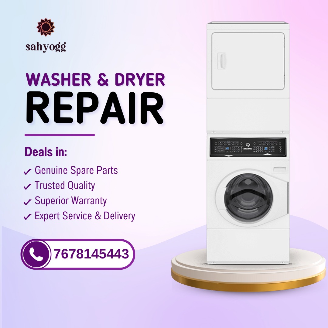 Trust in Sahyogg – Your Reliable Partner for Commercial Washer and Dryer Repairs. Genuine Parts, Trusted Quality and Exceptional Service. 

For more information, reach out to us at 91 7678145443 📲   
#Sahyogg #Washer #Dryer #Repair #WashingMachineRepair #CommercialMachinesRepair