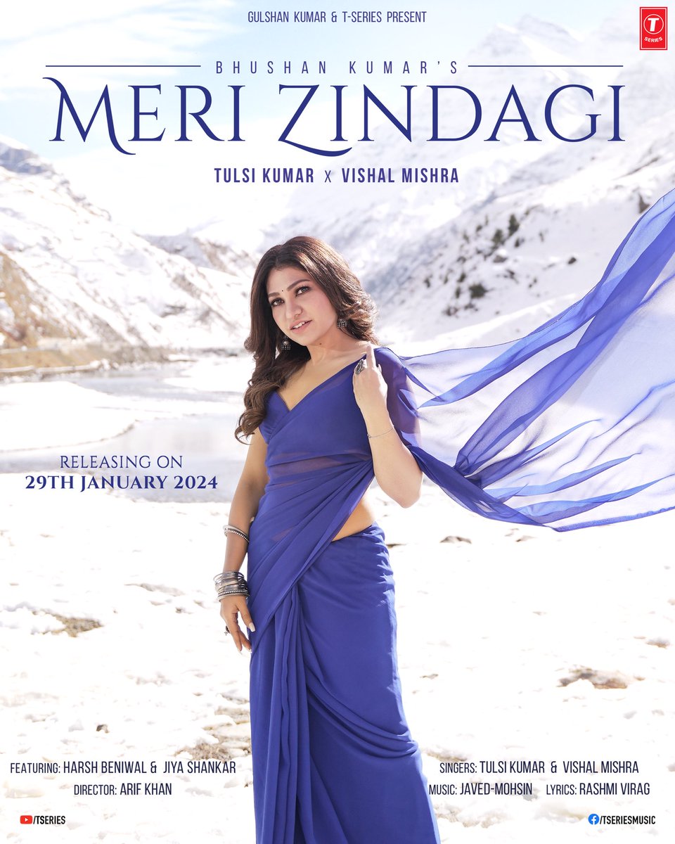 Let's create the magic of love together. ❤️❄️🎶 #MeriZindagi @VishalMMishra @iamharshbeniwal @heyshankar_ @javedmohsinMZK @TSeries #RashmiVirag #ArifKhan