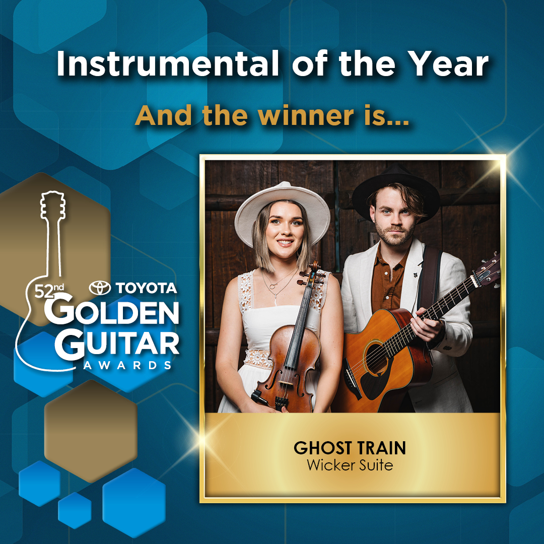 The Instrumental of the Year winner for 2024 is Wicker Suite for “Ghost Train”. #GoldenGuitars #TCMF2024