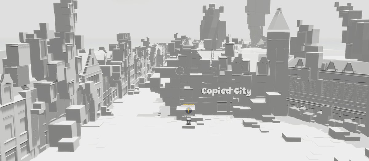 I just moved whole Copied City from Nier Automata (in testing purposes) to @Nifty_Island Crazy how easy that can be done and works! I think this is what builders deserve in metaverses, and Nifty Island allows to do that just in few clicks! niftyis.land/91A11A/copied-…